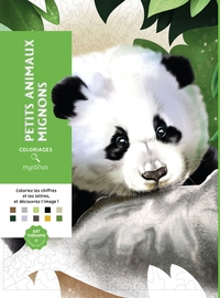 COLORIAGES MYSTERES - PETITS ANIMAUX MIGNONS - COLORIEZ LES CHIFFRES ET LES LETTRES, ET DECOUVREZ L'