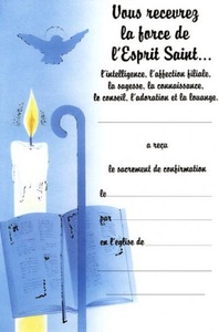 SOUVENIR DE CONFIRMATION LOT10EX