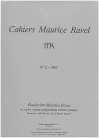 Cahiers Maurice Ravel - numéro 2 1986