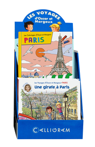 PRESENTOIR S22 18 EX PARIS : 6 LIVRES + 12 COLORIAGES