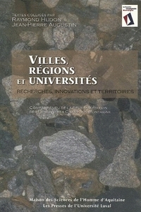 VILLES, REGIONS ET UNIVERSITES. RECHERCHES, INNOVATIONS ET TERRITOIRE S. RENCONTRES CHAMPLAIN-MONTAI