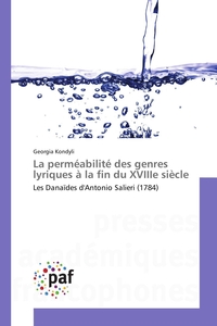 La perméabilité des genres lyriques à la fin du xviiie siècle