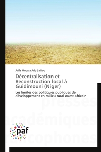 Décentralisation et reconstruction local à guidimouni (niger)