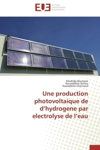 Une production photovoltaique de d'hydrogene par electrolyse de l'eau
