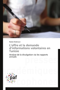 L'offre et la demande d'informations volontaires en Tunisie