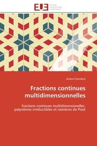 Fractions continues multidimensionnelles