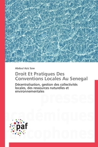 Droit et pratiques des conventions locales au senegal