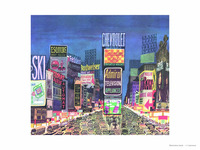 AFFICHE "SASEK - TIME SQUARE" - 30 X 40 CM