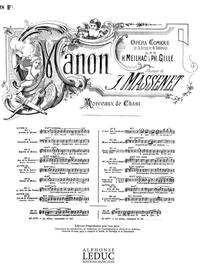 JULES MASSENET: AIR DE 'MANON' NO.18 BIS: FABLIAU (MEZZO) (VOICE & PIANO)