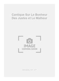 HAHN CANTIQUE SUR LE BONHEUR DES JUSTES ET LE MALHEUR BOOK CHANT