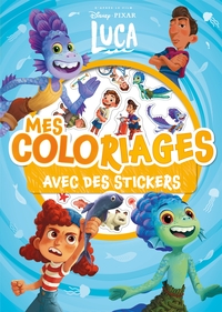 LUCA - Mes Coloriages avec Stickers - Disney Pixar