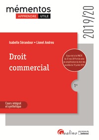 DROIT COMMERCIAL - CETTE EDITION 2019 INTEGRE LES DISPOSITIONS DE LA LOI PACTE