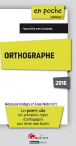 orthographe 2016 - 4ème édition