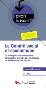 LE COMITE SOCIAL ET ECONOMIQUE (CSE) - 20 FICHES AFIN DE MIEUX COMPRENDRE L'ORGANISATION ET LE ROLE