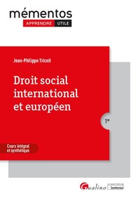 DROIT SOCIAL INTERNATIONAL ET EUROPEEN