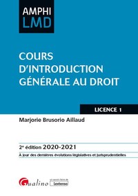 COURS D'INTRODUCTION GENERALE AU DROIT