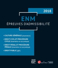 ENM - EPREUVES D ADMISSIBILITE