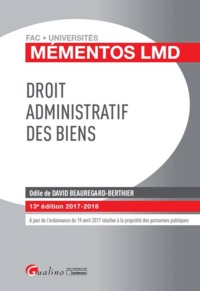 DROIT ADMINISTRATIF DES BIENS 13EME EDITION