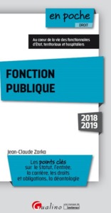 FONCTION PUBLIQUE - 2018/2019