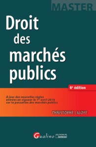 DROIT DES MARCHÉS PUBLICS 6EME EDITION