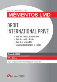 DROIT INTERNATIONAL PRIVÉ 2016-2017 - 7ÈME ÉDITION