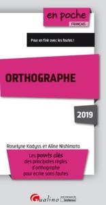 ORTHOGRAPHE 2019