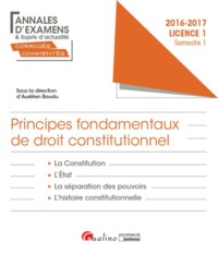 PRINCIPES FONDAMENTAUX DE DROIT CONSTITUTIONNEL L1-S1