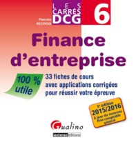 CARRÉS DCG 6 - FINANCE D'ENTREPRISE - 5ÈME ÉDITION