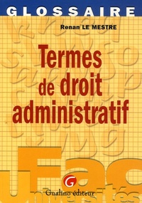 termes de droit administratif