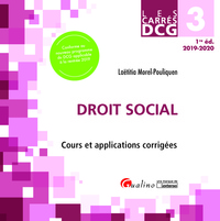 DCG 3 - DROIT SOCIAL - COURS ET APPLICATIONS CORRIGEES