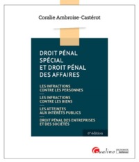 DROIT PENAL SPECIAL ET DES AFFAIRES 6EME EDITION