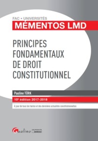 PRINCIPES FONDAMENTAUX DE DROIT CONSTITUTIONNEL 10EME EDITION