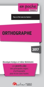 ORTHOGRAPHE 2017 - 5ÈME ÉDITION