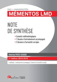 NOTE DE SYNTHESE