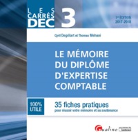 DEC 3 - LE MEMOIRE DU DIPLOME D'EXPERTISE COMPTABLE