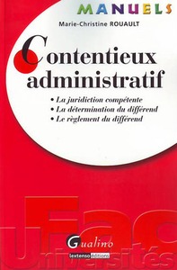 MANUEL - CONTENTIEUX ADMINISTRATIF