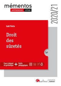 DROIT DES SURETES - COURS INTEGRAL ET SYNTHETIQUE - OUTILS PEDAGOGIQUES