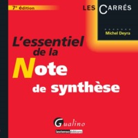 l essentiel de la note de synthese