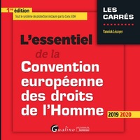 L'ESSENTIEL DE LA CONVENTION EUROPEENNE DES DROITS DE L'HOMME - TOUT LE SYSTEME DE PROTECTION INSTAU