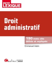 DROIT ADMINISTRATIF 2EME EDITION