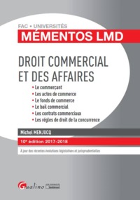 DROIT COMMERCIAL ET DES AFFAIRES 10E EDITION