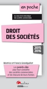 DROIT DES SOCIÉTÉS 2015-2016 - 7ÈME ÉDITION