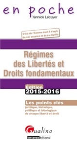 RÉGIMES DES LIBERTÉS ET DROITS FONDAMENTAUX 2015-2016