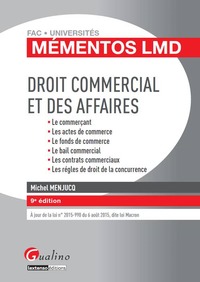 DROIT COMMERCIAL ET DES AFFAIRES 9EME EDITION