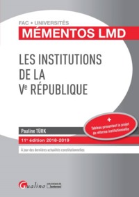 LES INSTITUTIONS DE LA VE REPUBLIQUE - 11EME EDITION