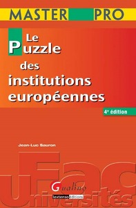 MASTER PRO - LE PUZZLE DES INSTITUTIONS EUROPEENNES - 4EME EDITION