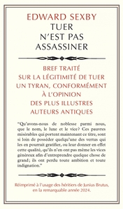 TUER N'EST PAS ASSASSINER