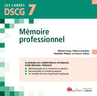 DSCG 7 - MEMOIRE PROFESSIONNEL - GUIDE PRATIQUE POUR REUSSIR VOTRE MEMOIRE ET SA SOUTENANCE