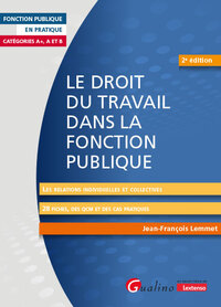 LE DROIT DU TRAVAIL DANS LA FONCTION PUBLIQUE - LES RELATIONS INDIVIDUELLES ET COLLECTIVES - 28 FICH