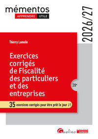 Exercices corrigés de fiscalité des particuliers et des entreprises